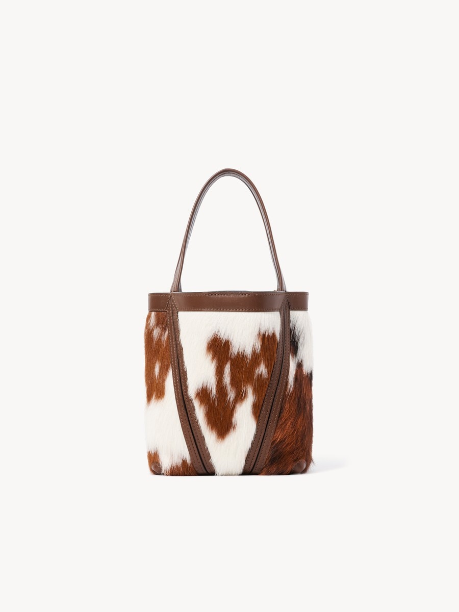 Small Chlo&eacute; Spin tote bag in hair-on leather - 5