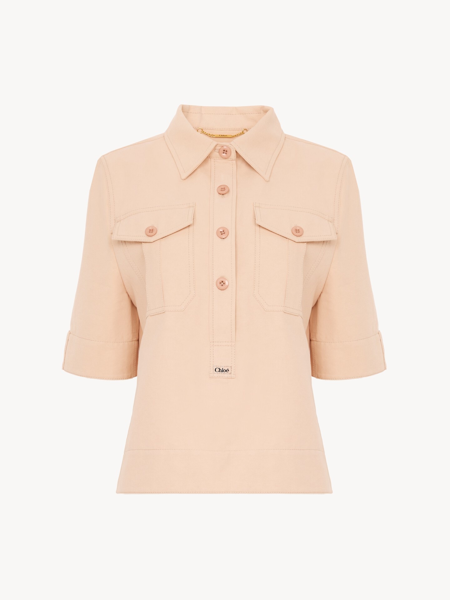 Polo shirt in cotton gabardine - 2.0