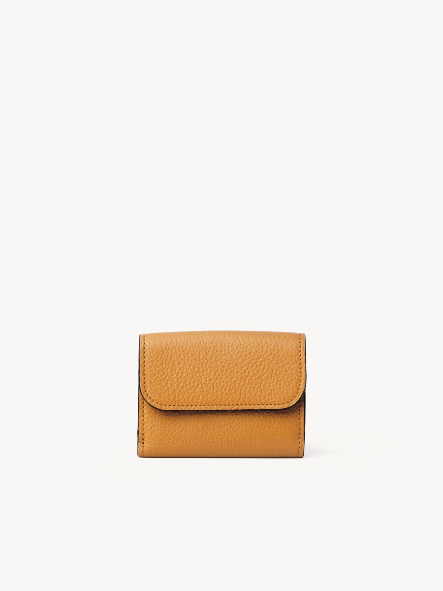 Mini Alphabet tri-fold in grained leather - 3