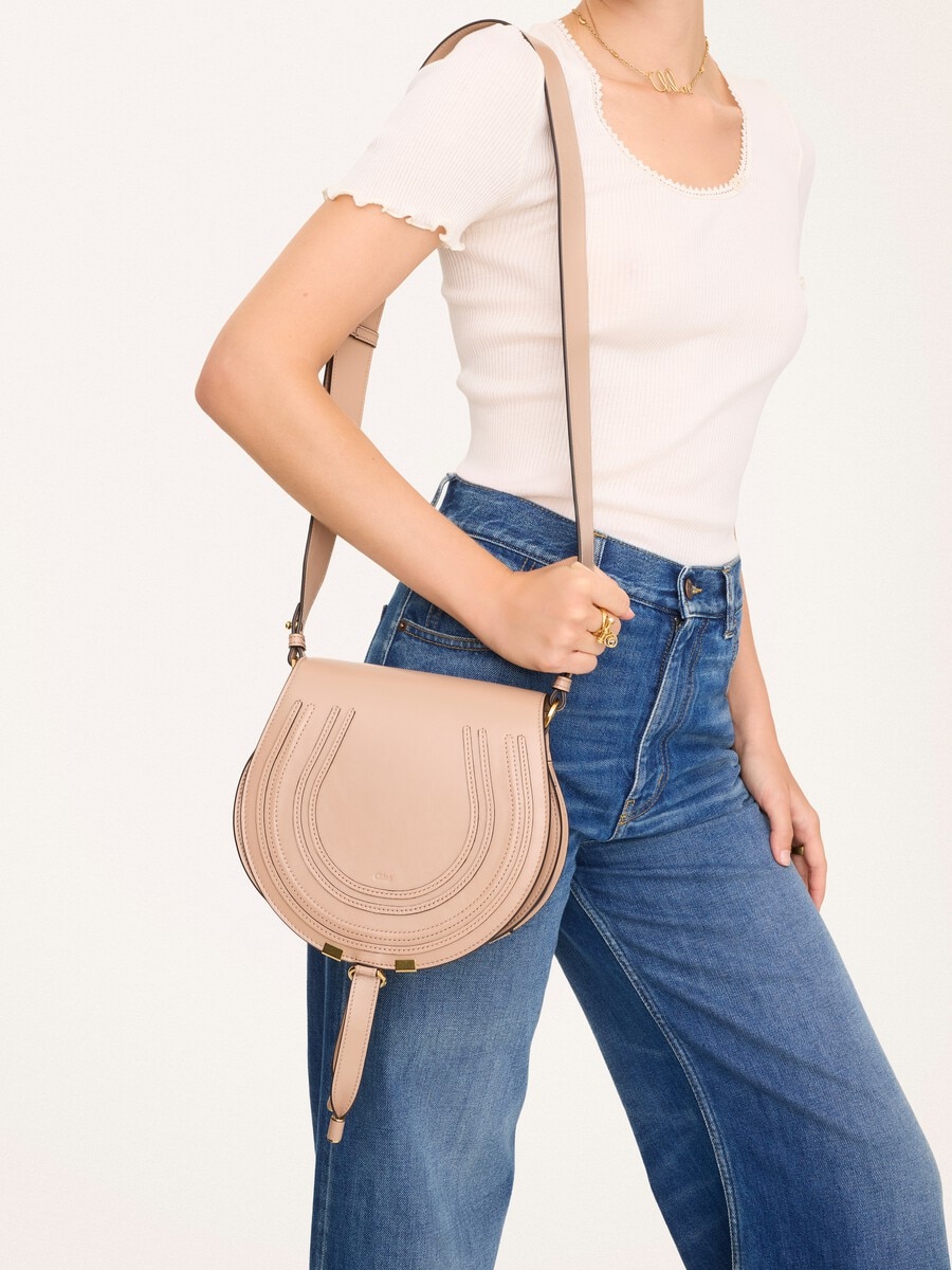 Sac port&eacute; &eacute;paule Marcie en cuir grain&eacute; - 2