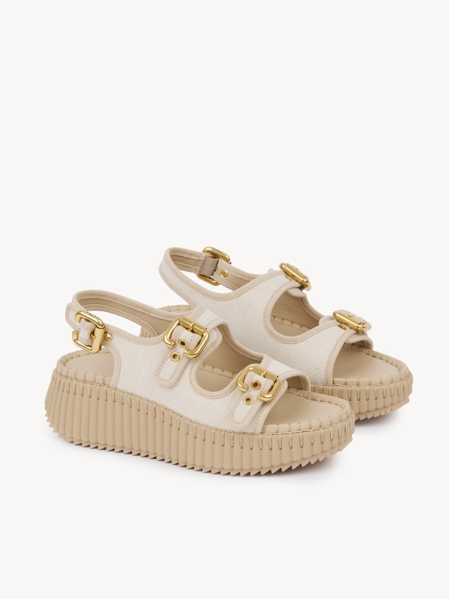 Sandalias con cu&ntilde;a Nama - 4