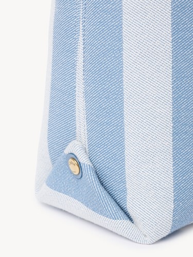 Chlo&eacute; Stripy east-west tote bag in jacquard - 8