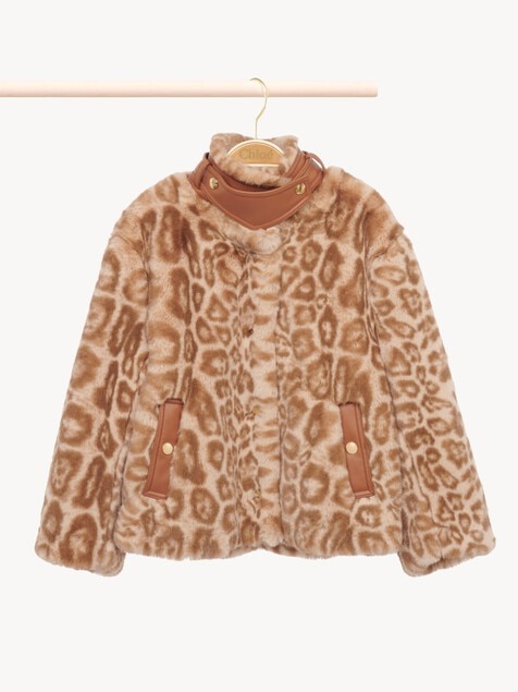 Veste &agrave; imprim&eacute; l&eacute;opard enfant