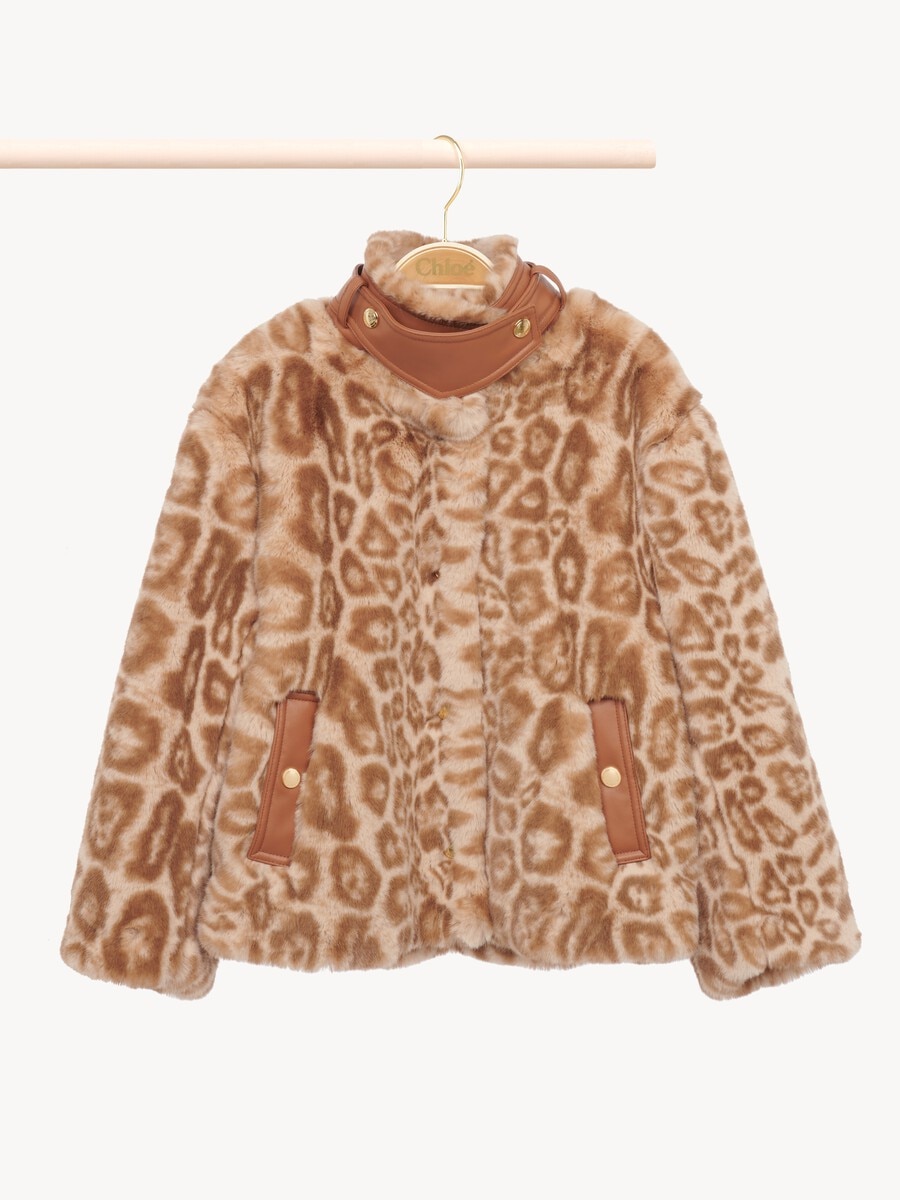 Veste &agrave; imprim&eacute; l&eacute;opard enfant - 1
