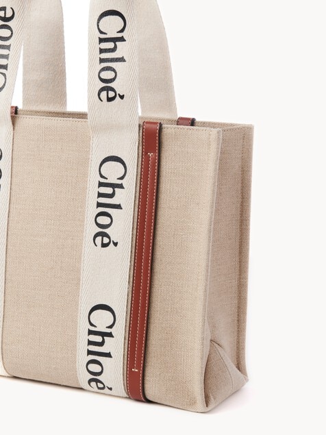 Bolso tote Woody de lino