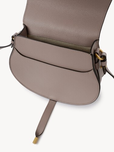 Marcie saddle bag in grained leather - 8