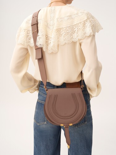 Marcie saddle bag in grained leather - 3