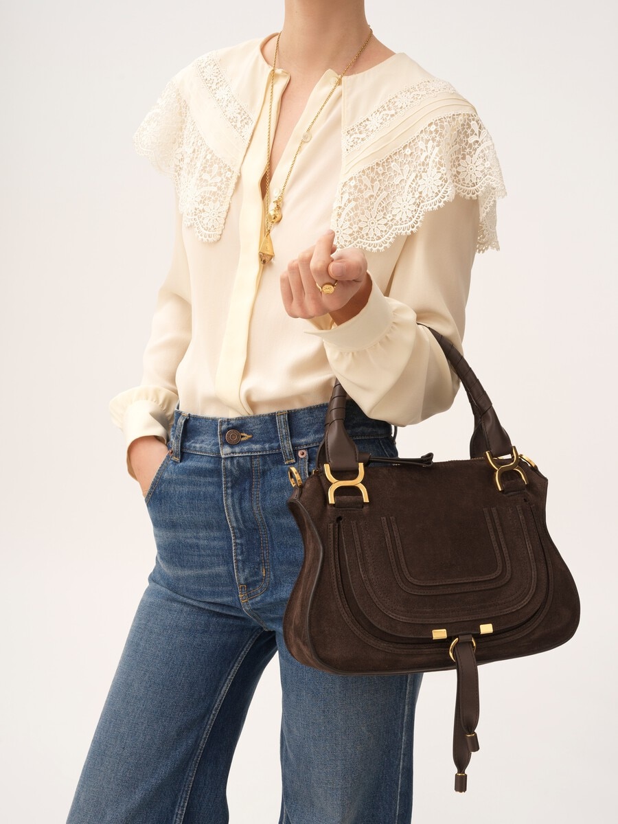 Bolso peque&ntilde;o Marcie de ante - 3