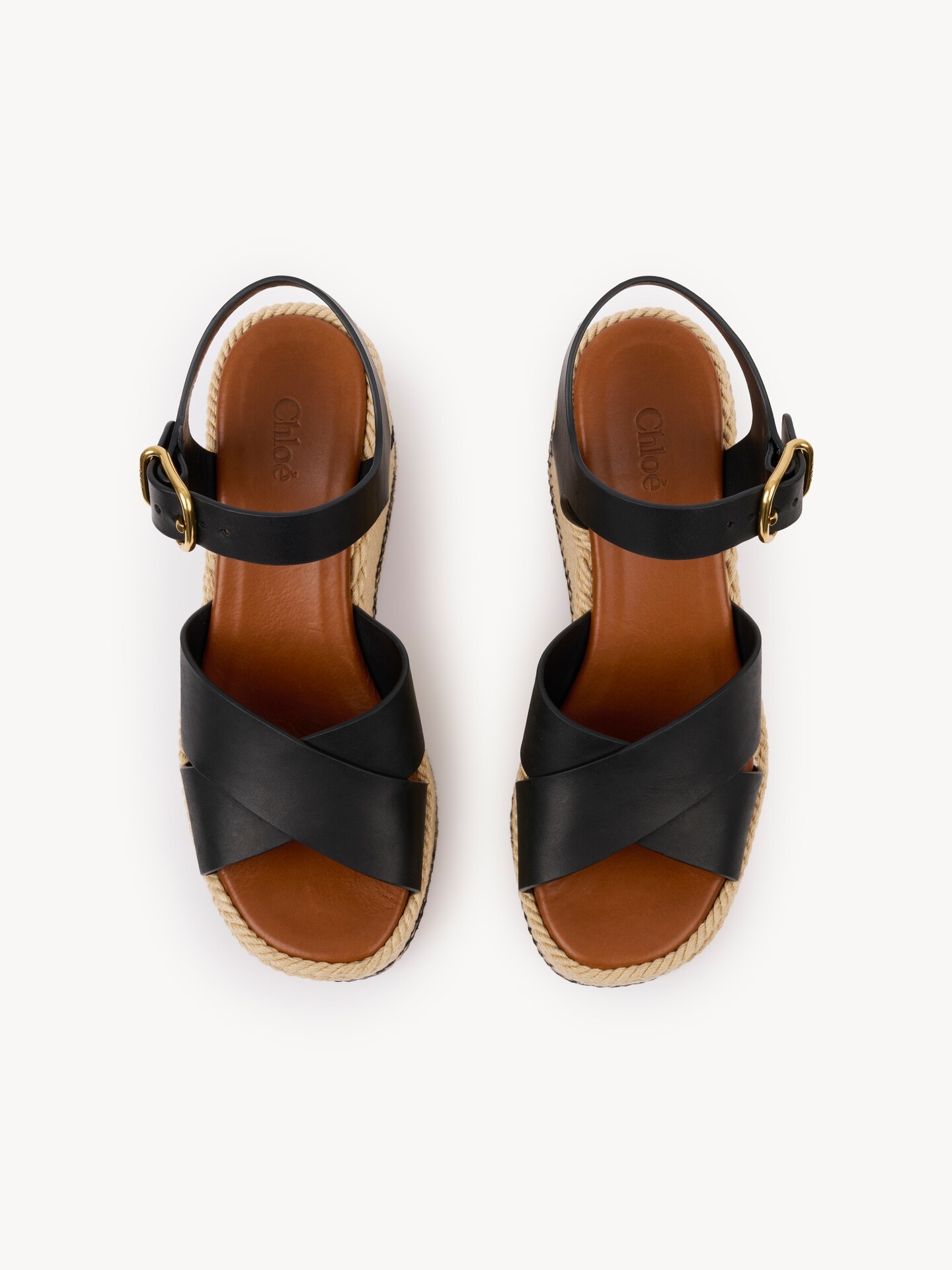 Sandales compens&eacute;es Chlo&eacute; Sand - 3.0
