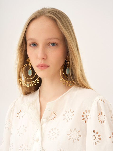 The Chlo&eacute; Sunflower earrings