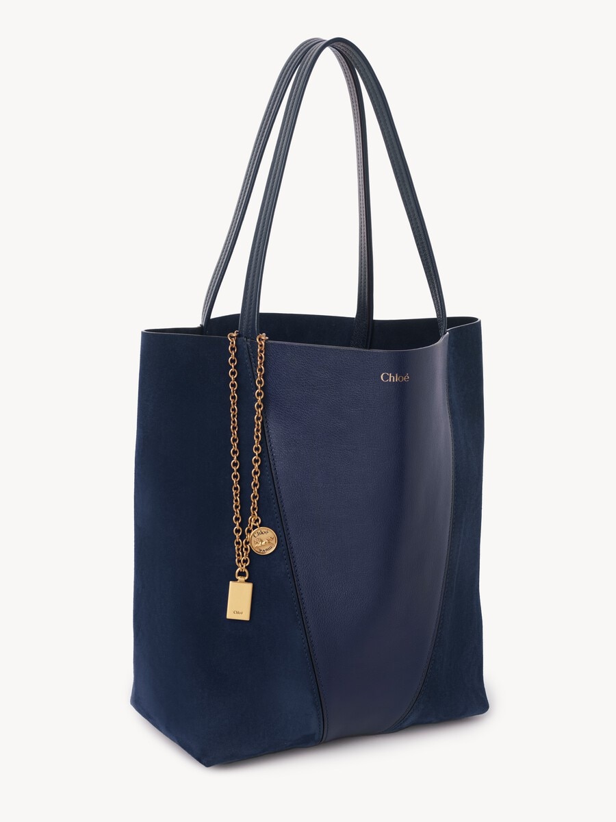 Bolso tote Chlo&eacute; Spin de cuero granulado y ante - 4