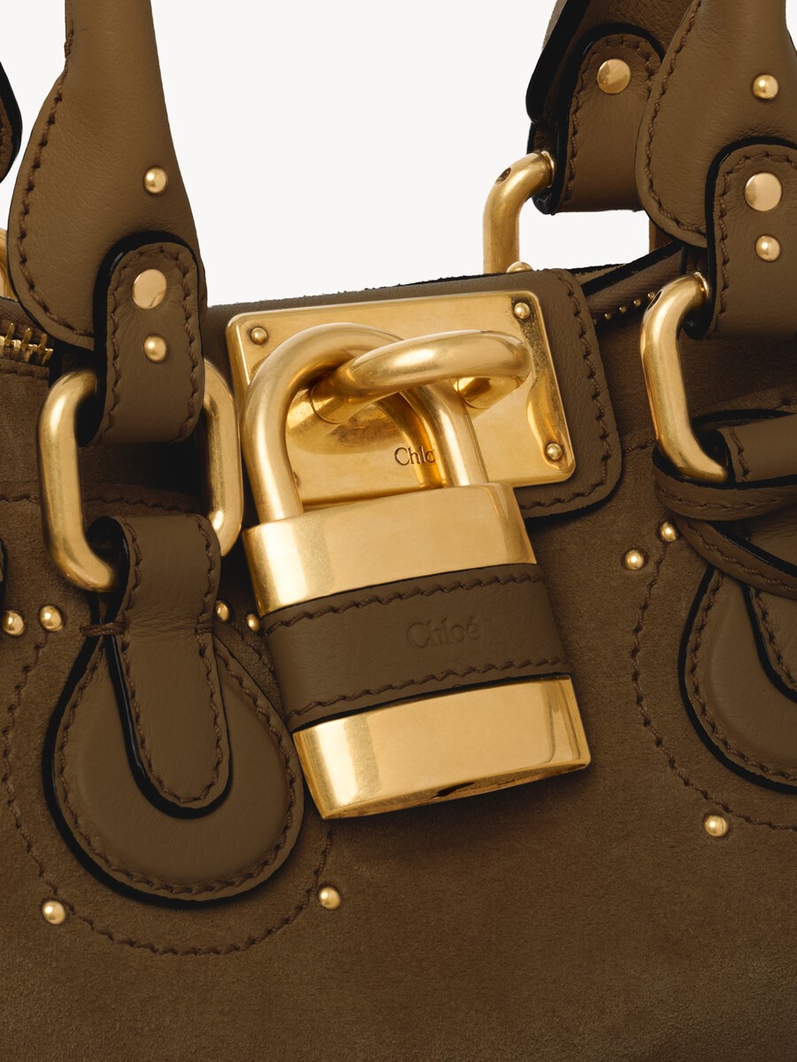 Small Paddington bag in suede leather - 6
