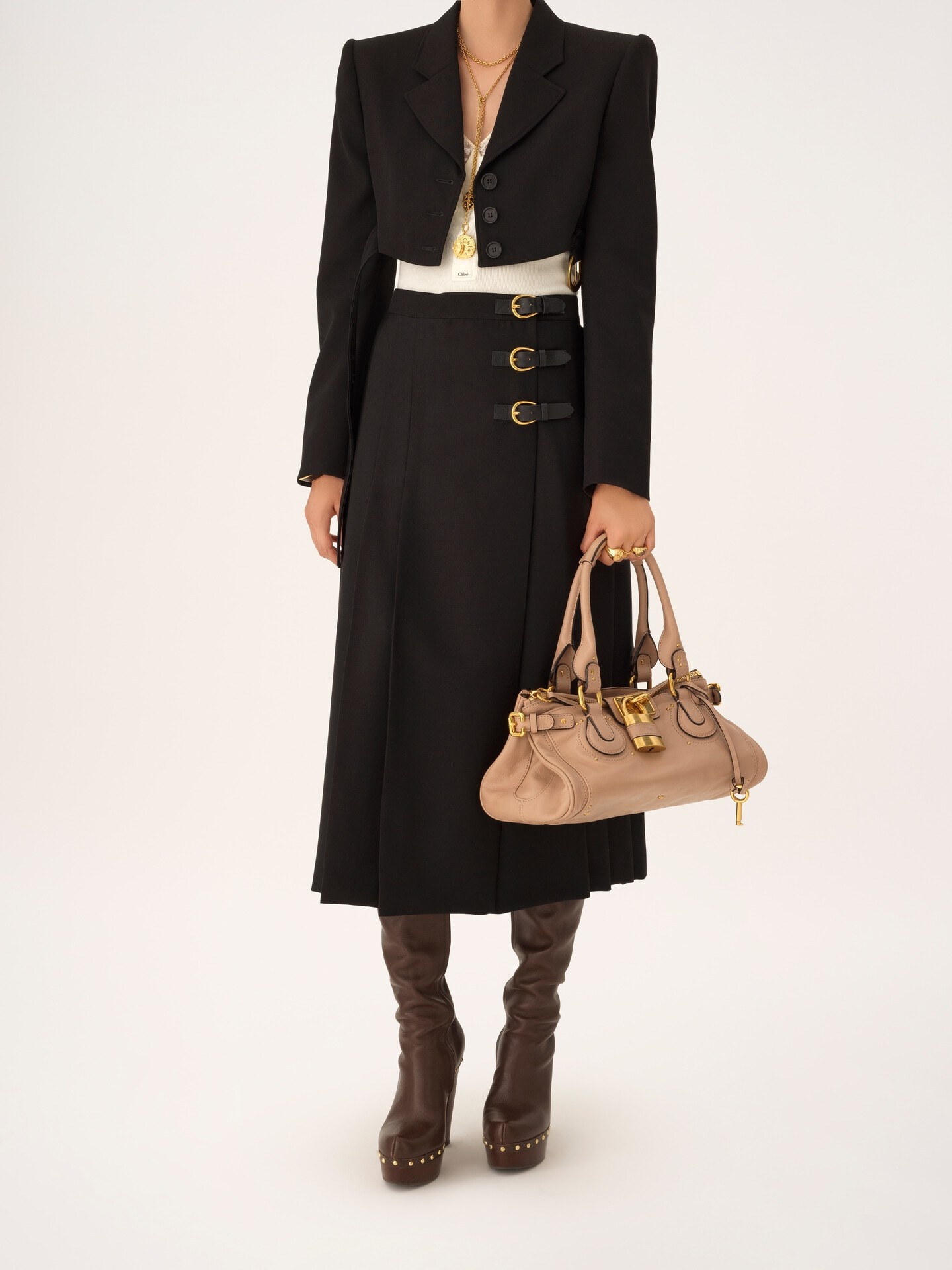 Paddington bag in grained leather - 7.0