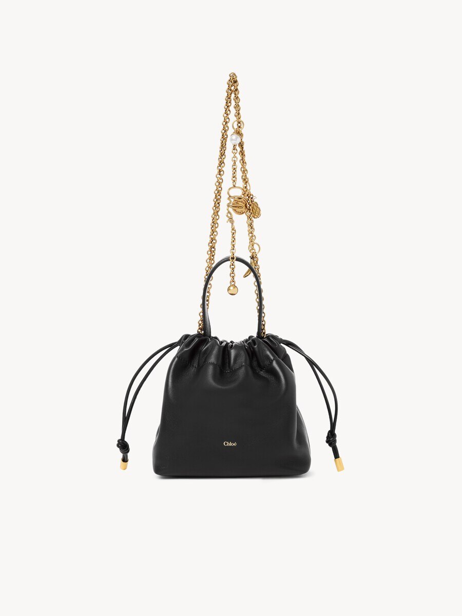 Mini Chlo&eacute; Icons shoulder bag with chain in soft leather - 1