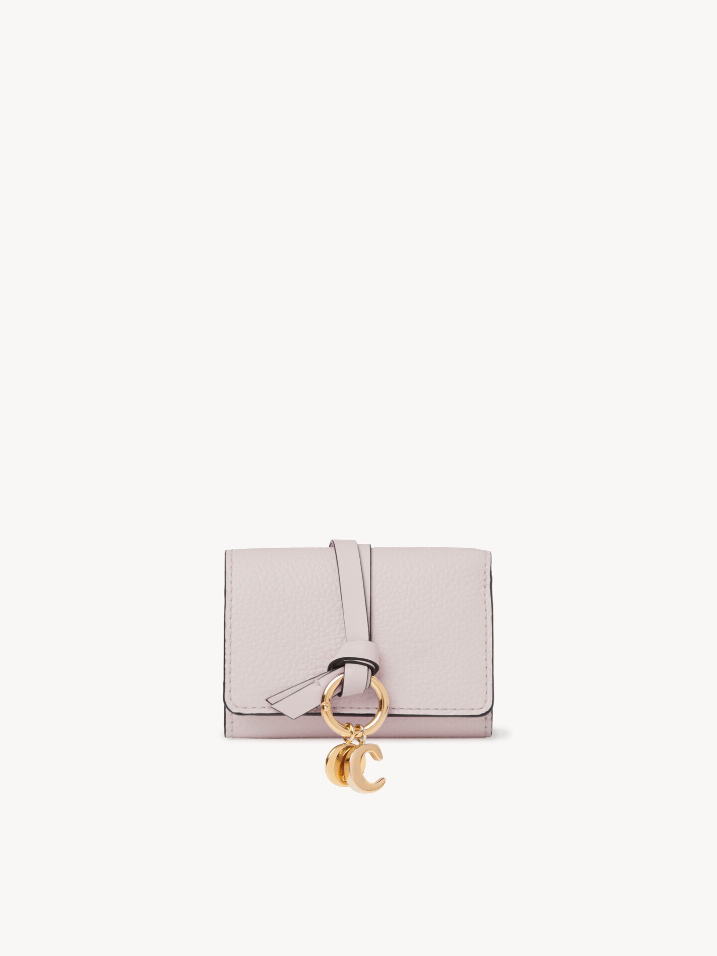 Mini Alphabet tri-fold in grained leather - 1.0