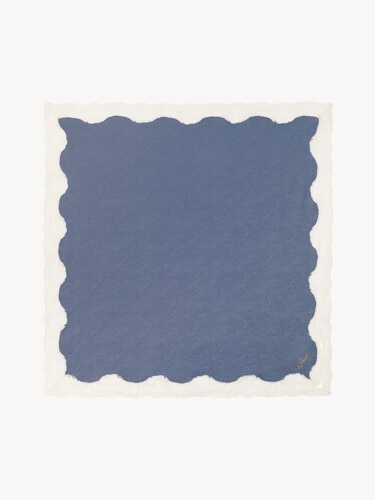 The Chlo&eacute; Poetic square scarf in silk & lace - 2