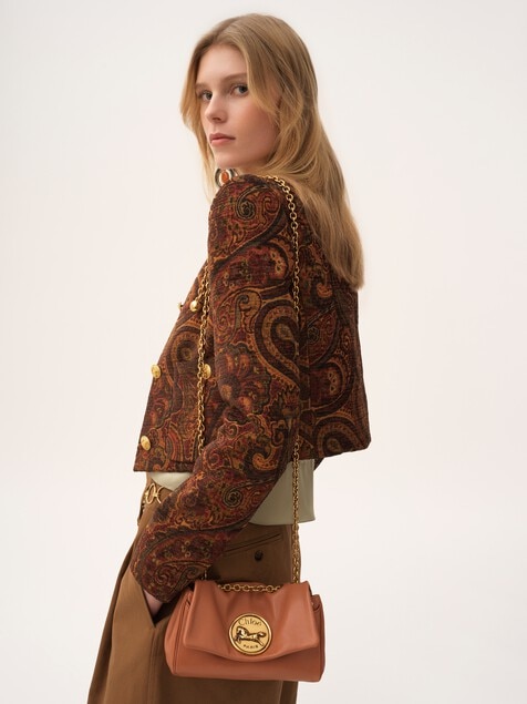 Small Chlo&eacute; Heritage shoulder bag in grained leather