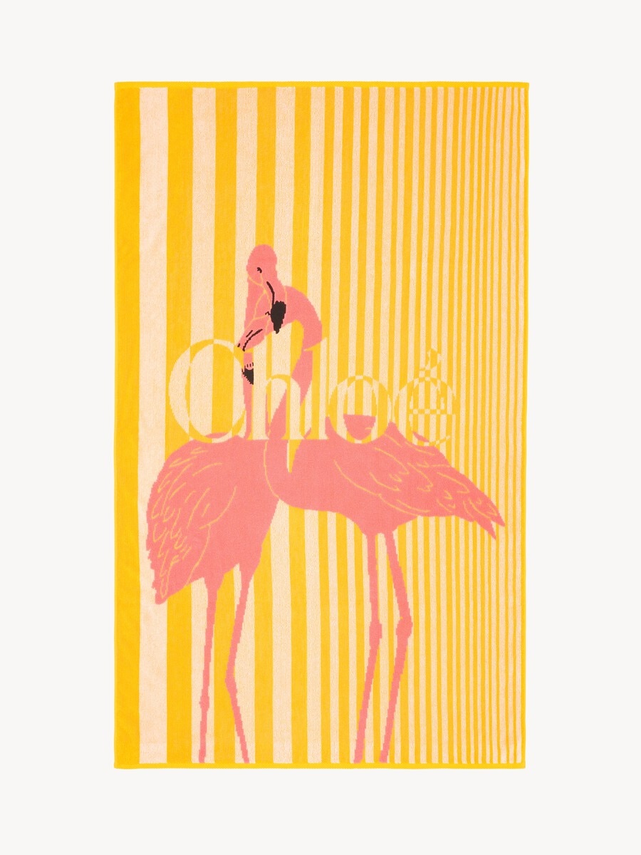 The Chlo&eacute; Stripy beach towel in cotton toweling - 2