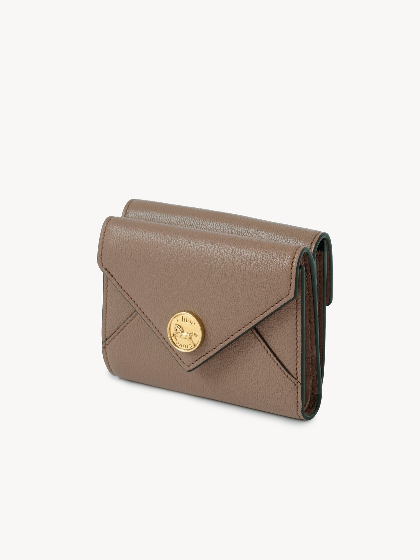 Small Envelope tri-fold in grained leather - 2.0