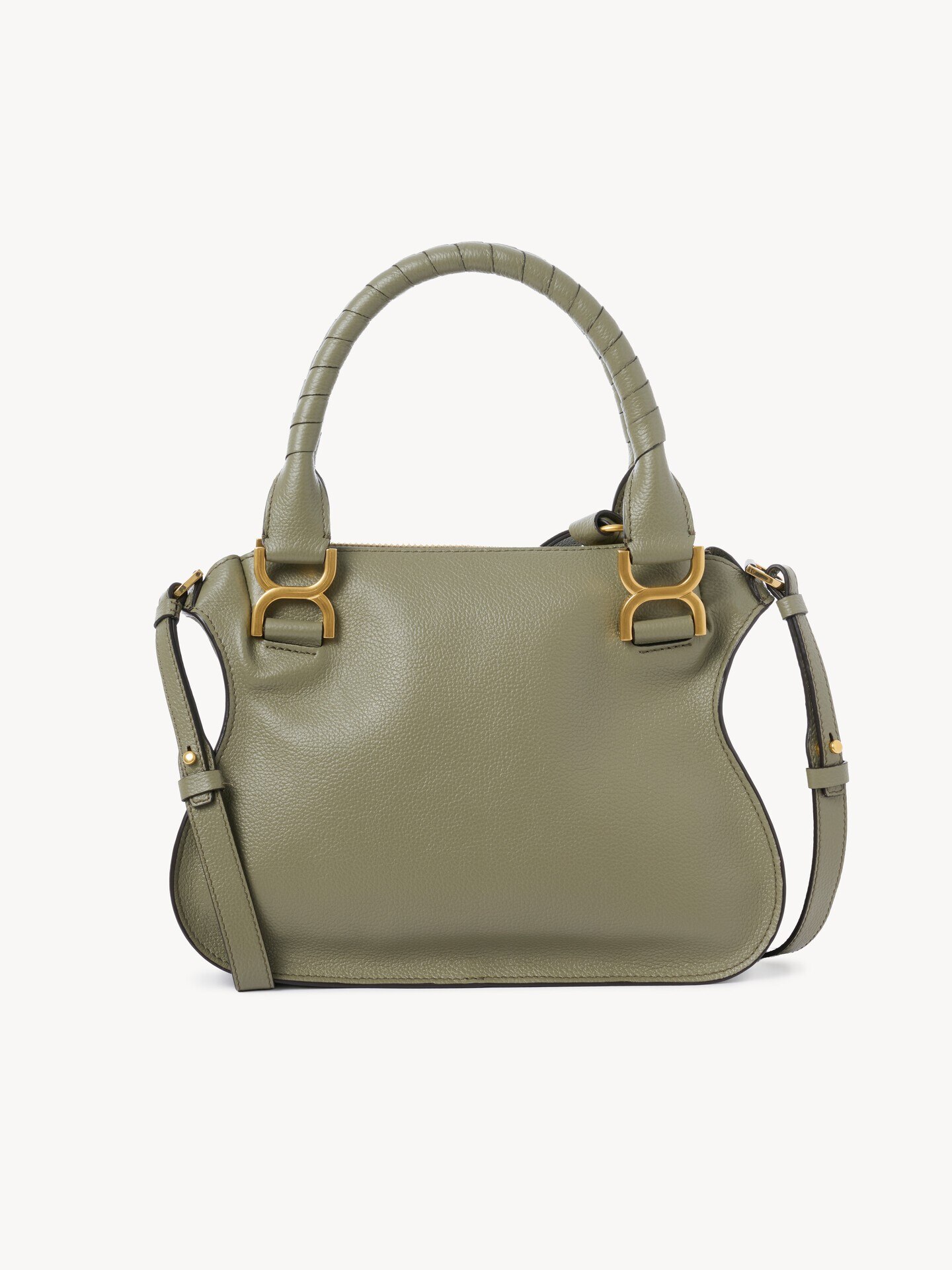 Small Marcie bag in grained leather - 4.0