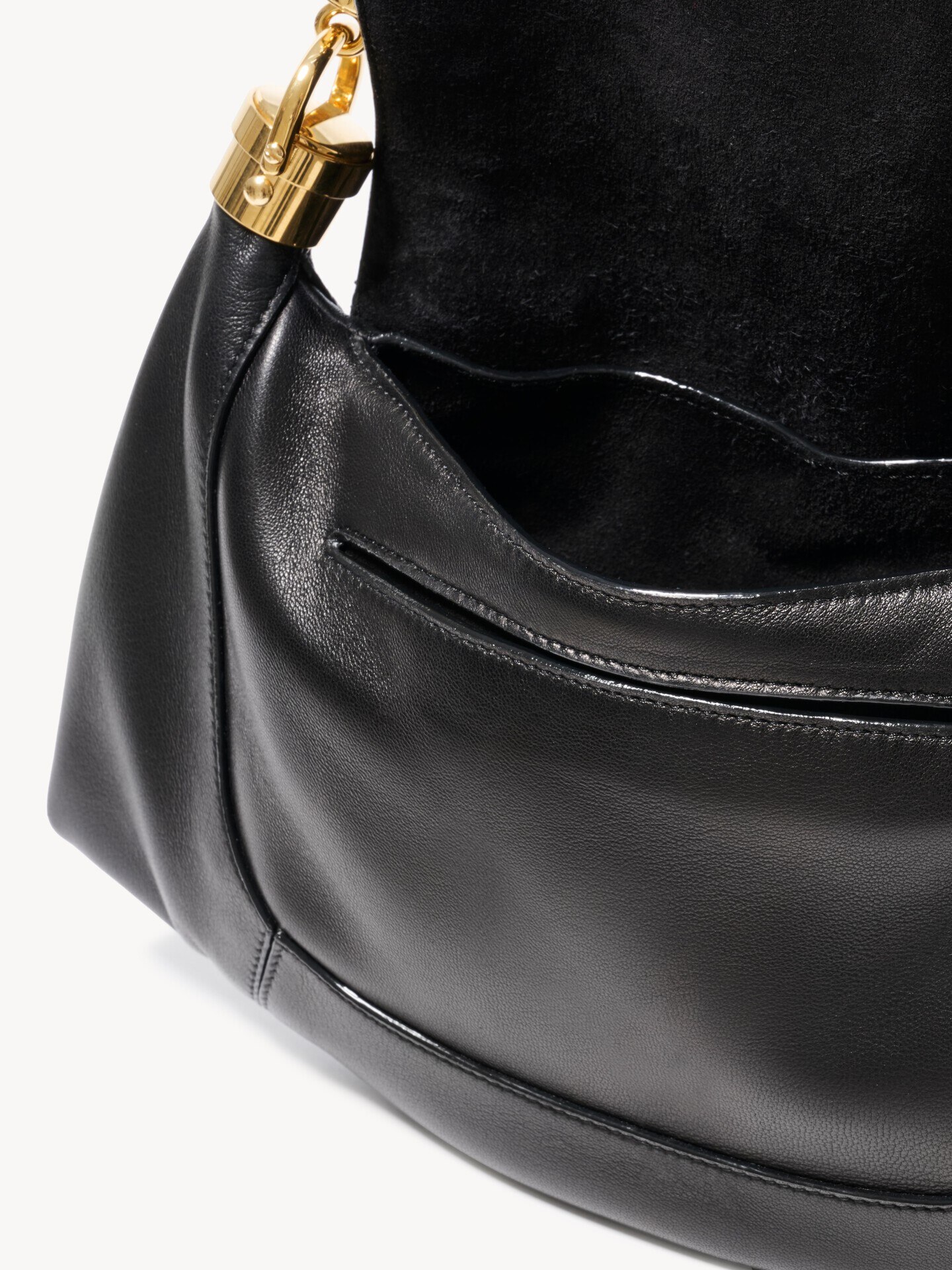 Small Marcie Foulard hobo bag in soft leather - 5.0