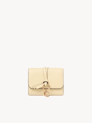 Small Alphabet tri-fold in grained leather - 2