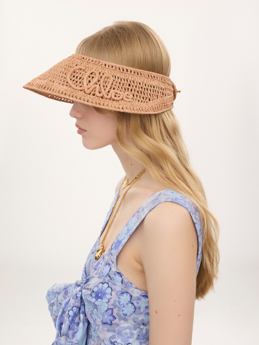 The Chlo&eacute; Raffia visor - 4
