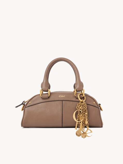 Bolso bowling Chlo&eacute; peque&ntilde;o de cuero suave