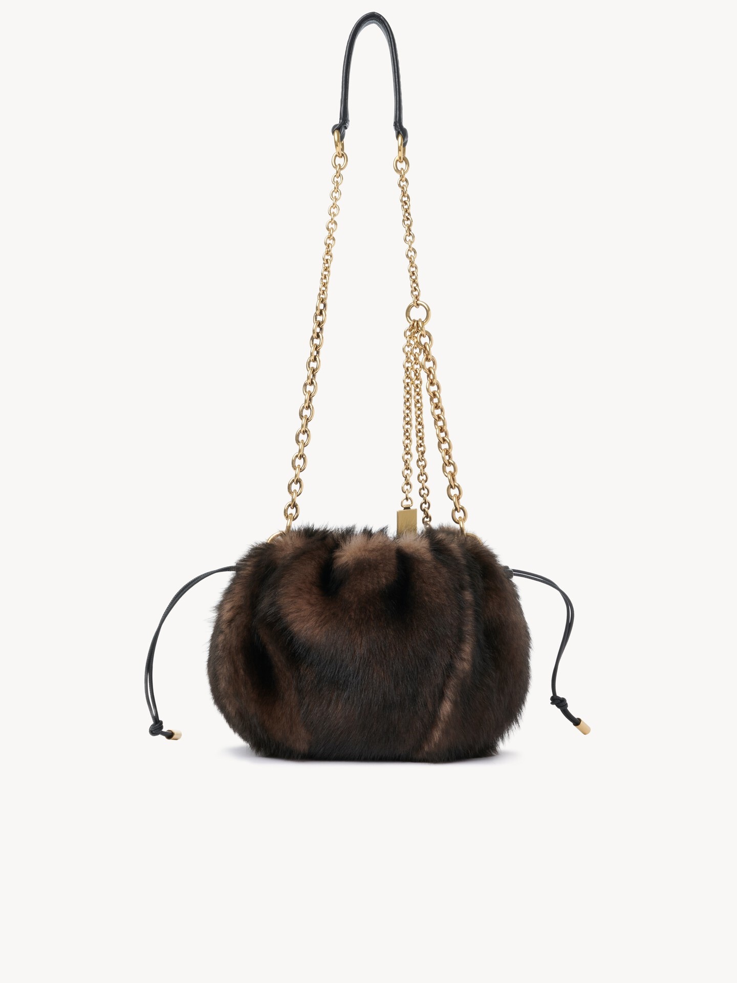 Sac cha&icirc;ne port&eacute; &eacute;paule Chlo&eacute; Pliss&eacute; en shearling - 4.0