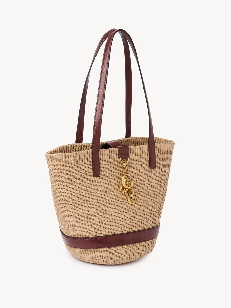 Bolso cesta Chlo&eacute; Charms de fibras naturales - 4