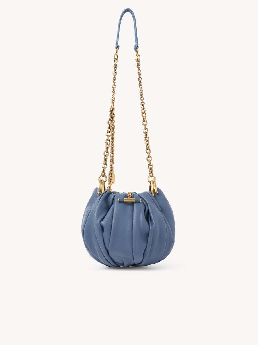Chlo&eacute; Pliss&eacute; shoulder bag with chain in pleated leather - 2