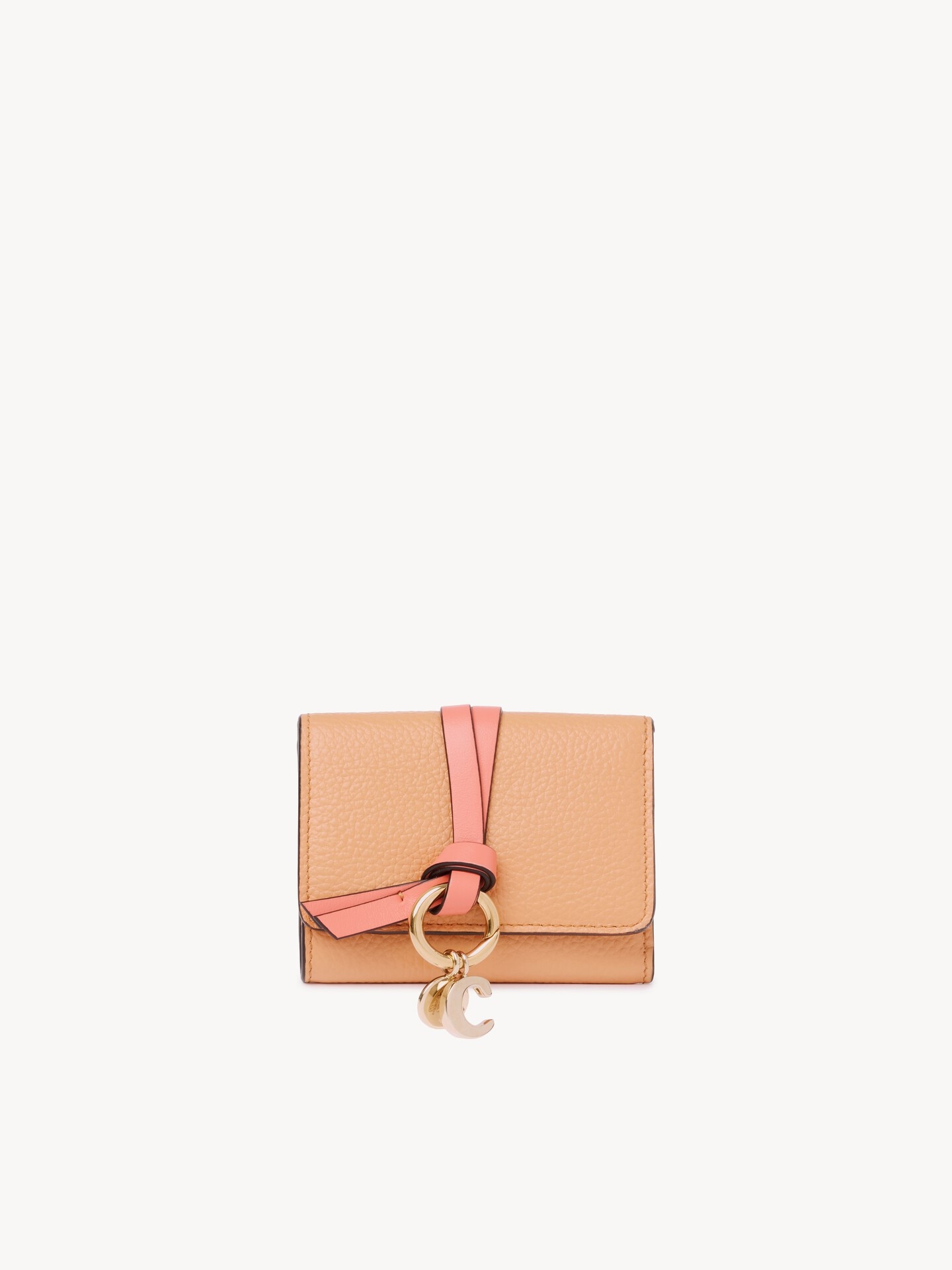 Mini Alphabet tri-fold in grained leather - 1.0