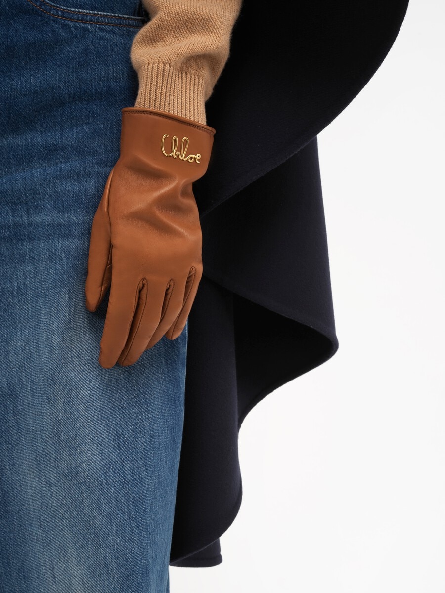 The Chlo&eacute; Iconic gloves in leather - 3
