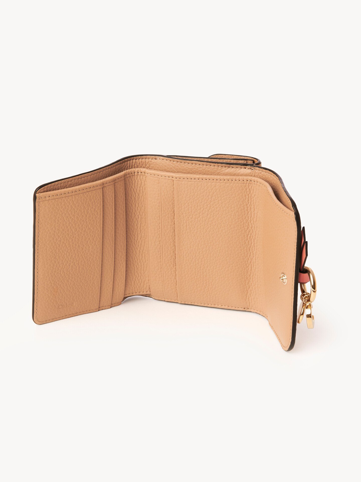 Small Alphabet tri-fold in grained leather - 3.0