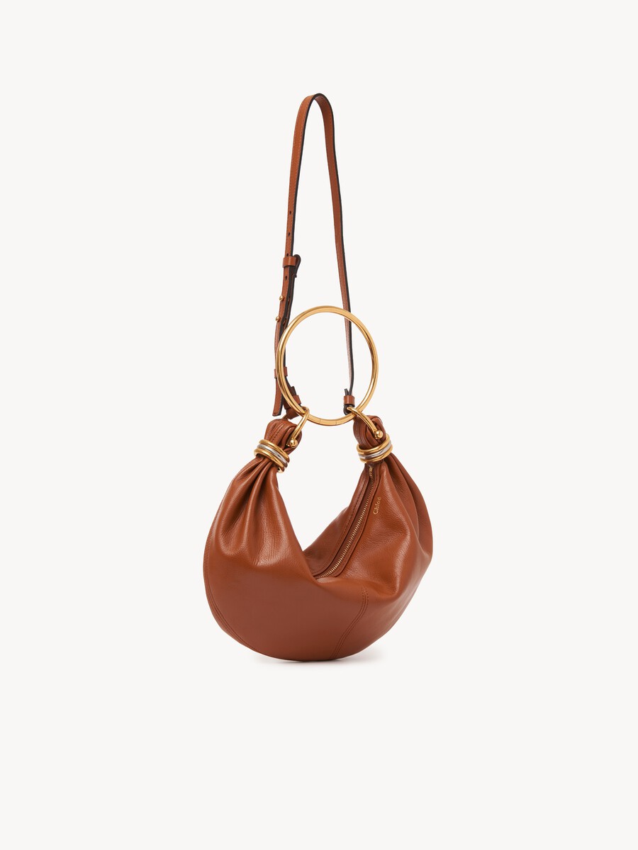 Small Bracelet Hobo bag in grained leather - 5