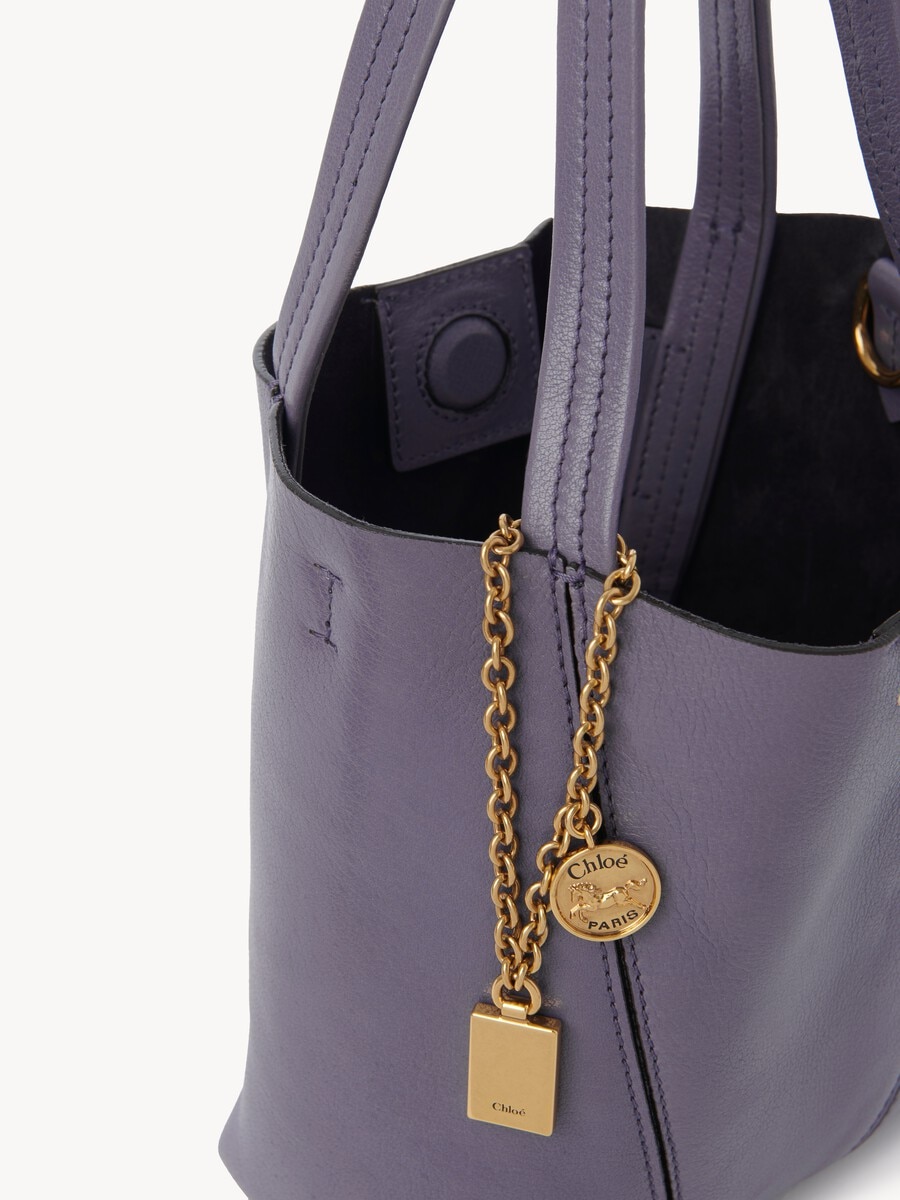 Bolso tote peque&ntilde;o Chlo&eacute; Spin de cuero granulado - 6