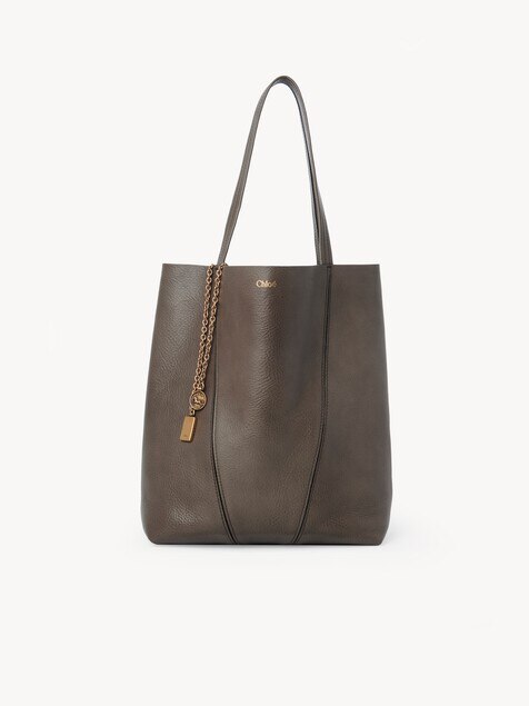 Chlo&eacute; Spin tote bag in grained leather