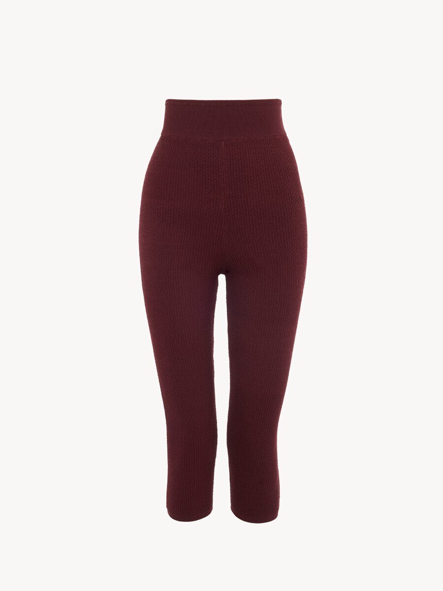 Capri leggings in a stretch knit - 1