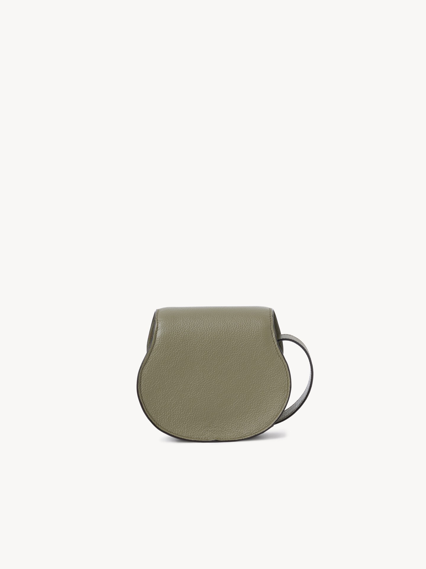 Small Marcie saddle bag in grained leather - 4.0