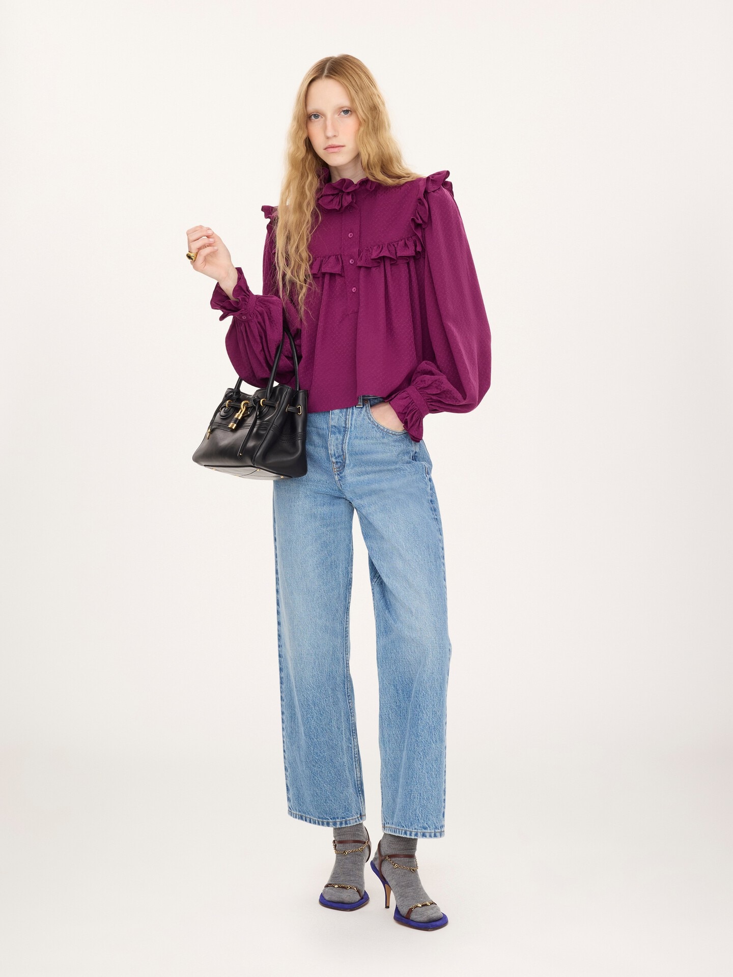 Straight jeans in denim - 1.0