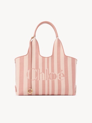 Chlo&eacute; Stripy east-west tote bag in jacquard - 2