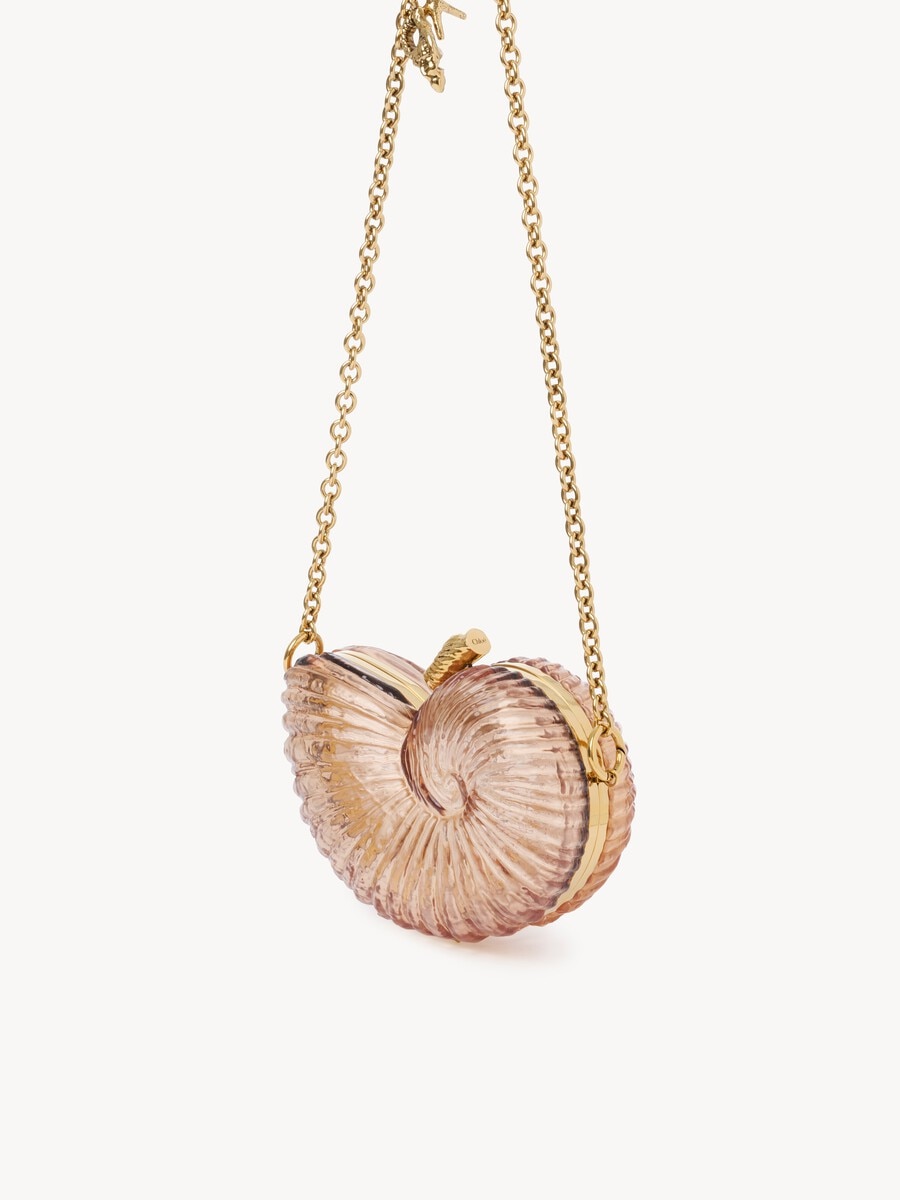 Sea Treasures shell minaudi&egrave;re in plexiglass - 3