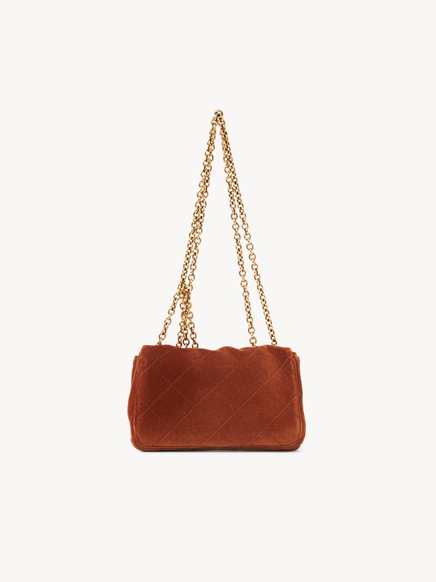 Small Chlo&eacute; Heritage shoulder bag in velvet - 4.0
