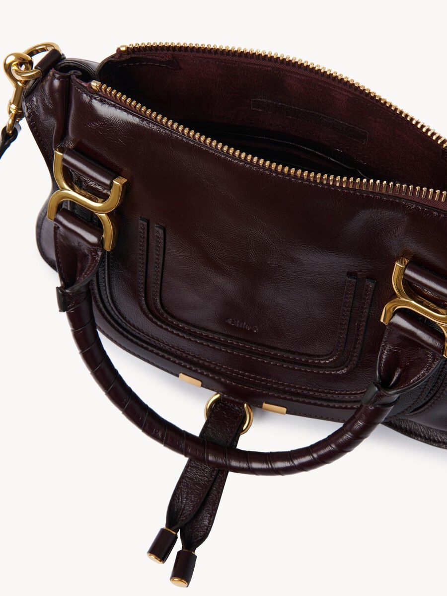 Small Marcie bag in shiny leather - 5