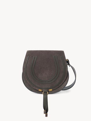 Marcie saddle bag in suede leather - 2