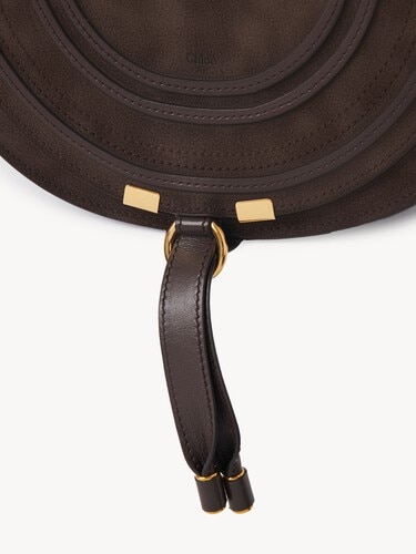 Marcie saddle bag in suede leather - 7