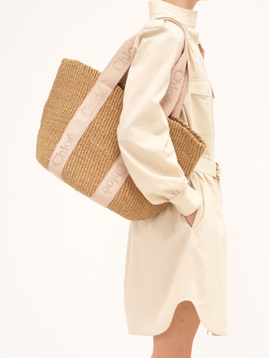 Large Woody basket in natural fibers - 3