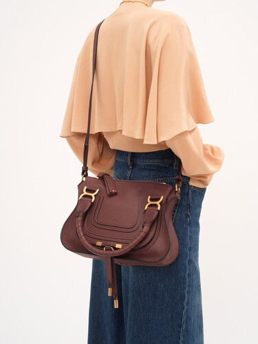 Small Marcie bag in grained leather - 3