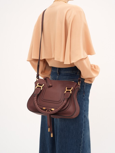 Small Marcie bag in grained leather