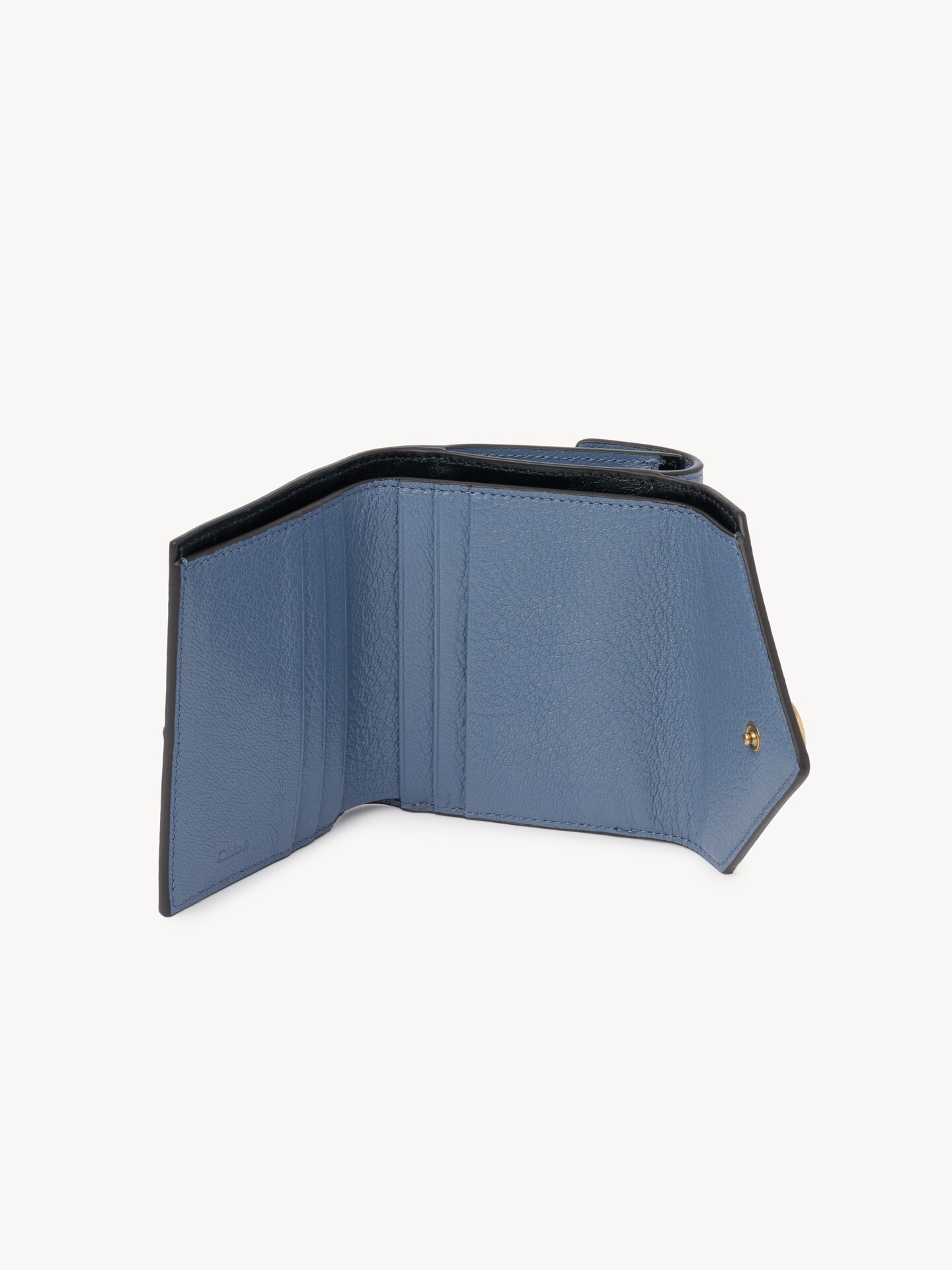 Small Envelope tri-fold in grained leather - 5.0